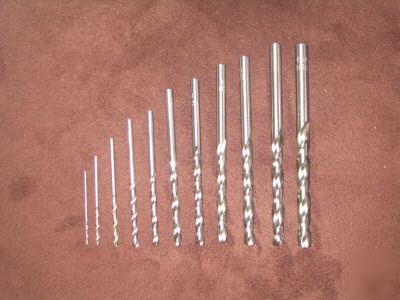 Set of 12 hss ground drill bits 1-6MM **free uk p&p**