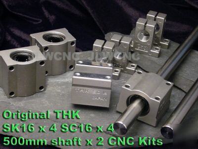 Thk japan SC16 SK16 x 4 16X500MM rail 2 xyz cnc bearing