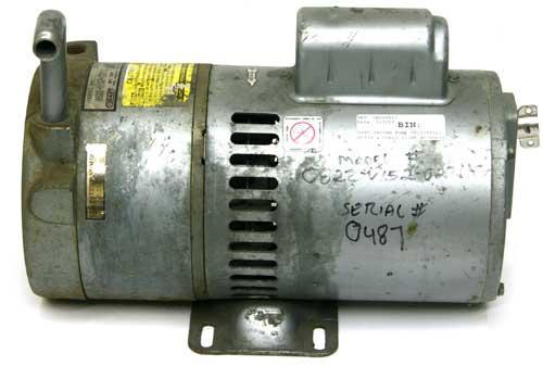 Gast vacuum pump 0822-V152-G271X doerr 1/2 hp ac motor
