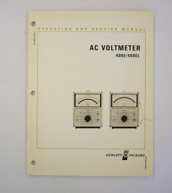 Hp / agilent 400E/400EL op/service manual - $5 shipping