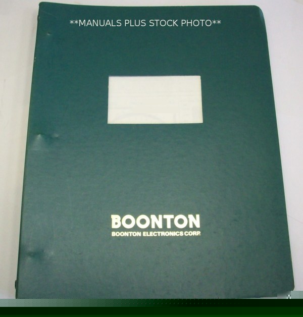 Boonton 71A/71AR op/service manual - $5 shipping 