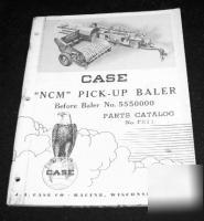 Ji case ncm pick-up baler parts catalog