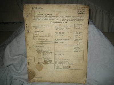 John deere original 3020 service manual tm-1005 (1973)