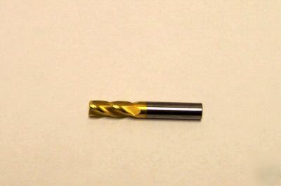 New - usa solid carbide tin coated end mill 4FL 11/32