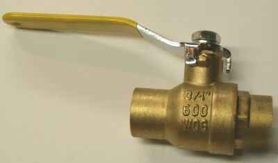 #VA08 - brass ball valve 3/4