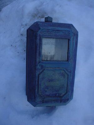 Vintage house electric meter box