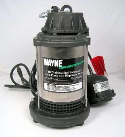 Wayne SSCDU790 submersible 1/3HP ss cast iron sump pump