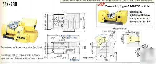 Nikken 5AX-230 rotary tilt table - one only