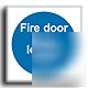 Fire door, k.lock.shut sign-s.rigid-100X100MM(ma-095-rb