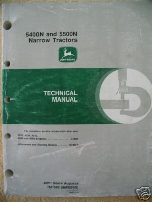 John deere 5400N 5500N 5400 5500 n tractor tech manual