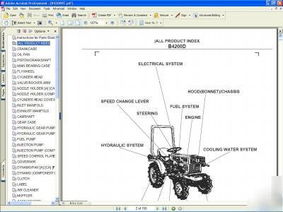 Kubota B4200DT tractor parts manual