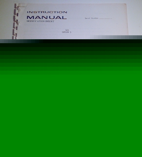 Tektronix 465 oscilloscope service & user manuals w/OP5