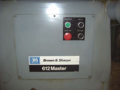 Brown & sharpe surface grinder 612 master, w/readouts