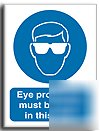 Eye protec.must b worn sign-a.vinyl-200X250(ma-001-ae)