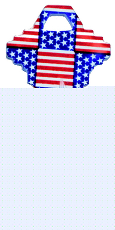 Schlage lock color key blank blanks SC1 - usa flag 1