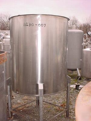 Used 250 gallon vertical stainless steel tank