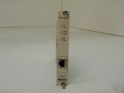 Spirent netcom smartbits wn-3420, WN3420 