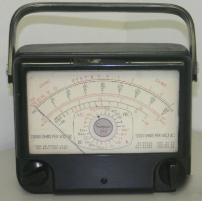 Volt-ohm-milliameter meter milliameter 