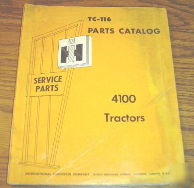 Ih dealers 4100 tractor parts catalog international