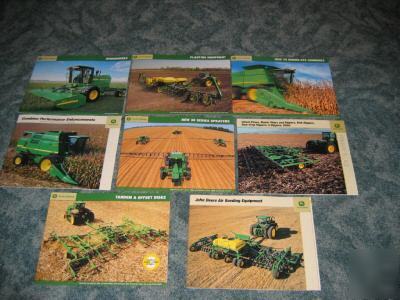 New lot of 8 john deere tractor and impliment brochures 
