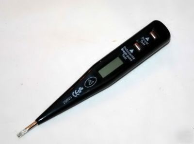 12 - 250V ac/dc digital voltage tester screwdriver