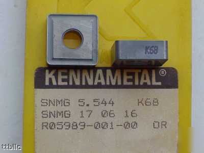 8PC snmg 5544 gr K68 kennametal metcut drilling insert