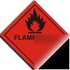 Flammable sign-adh.vinyl-100X100MM(ha-011-ab)