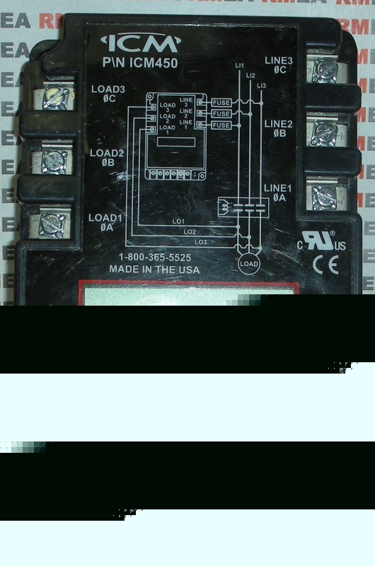 Icm ICM450 3 phase voltage monitor 190-630VAC