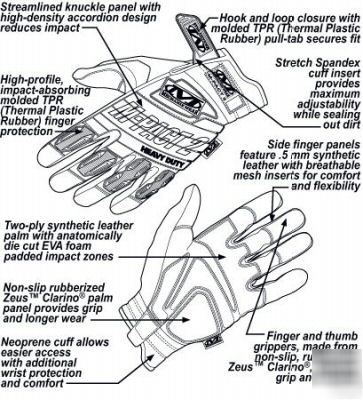 Mechanix m-pact 2 gloves black medium