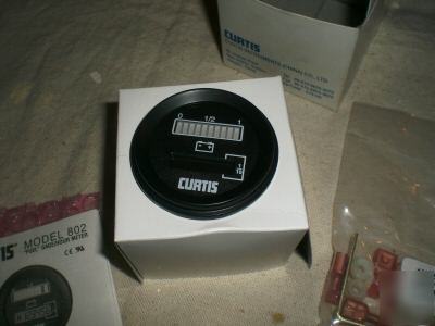 Battery charge and hour meter curtis 802 led 12V 