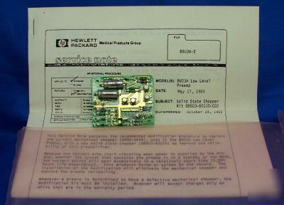 New mod-kit for hp 8803A low level chopper