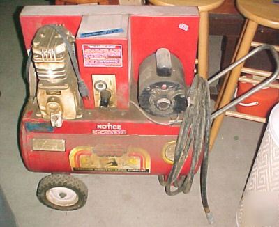 Sanborn smc air compressor 1 hp model 845 on wheels