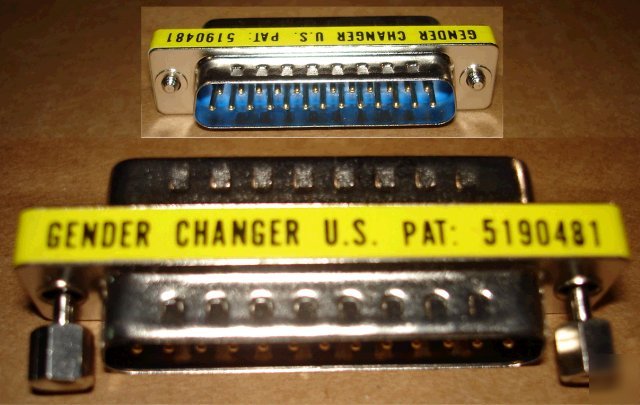 Lot of 7 female/female 25 pin d-conn gender changers