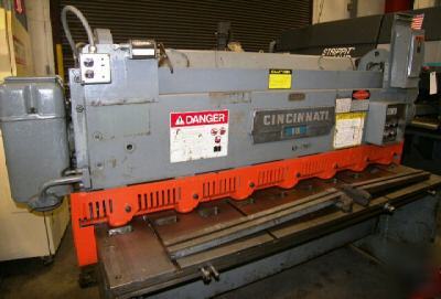 #1006-r cincinnati 6' x 10 gauge mechanical shear ('61)