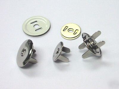 20MM magnetic purse closure nickel beveled 100 MSU20-nl