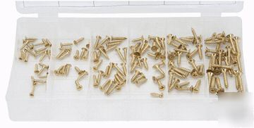 Azm 150 pc. brass coated screw set