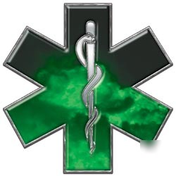 Emt ems mfr medic decal reflective 12