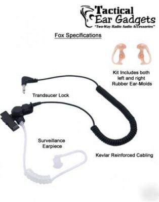 Fox EP1069SC surveillance earphone for various radios