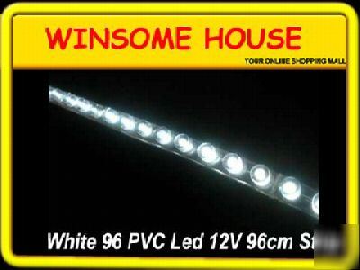 *cheapest* 12V white 96 led flexible car pvc led strip