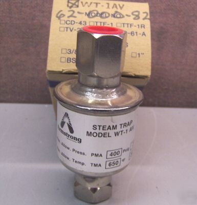 New armstrong wt-1 av stainless steam trap 1/2 
