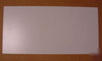 Plain white styrene sheets (4 sheets) .020----22