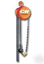 Cm cyclone 2 ton chain hoist mdl 4626 retail$1187