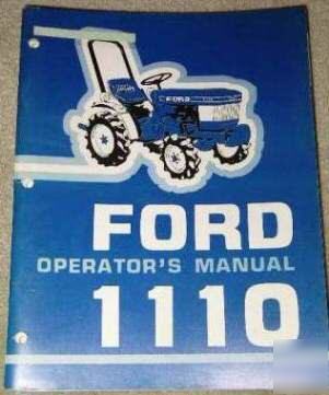 Ford 1110 tractors operators manual