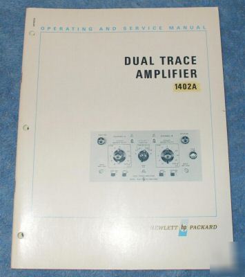 Hp - agilent 1402A original service - operating manual