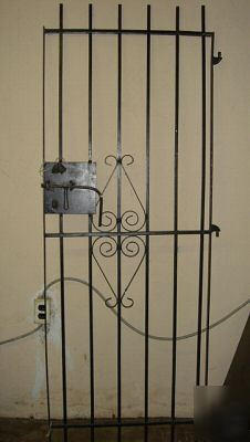 Iron metal walkway entry security gate 73.5