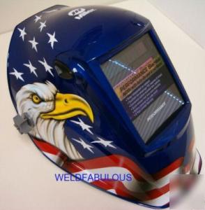 Miller 232036 performance american's eagle auto helmet