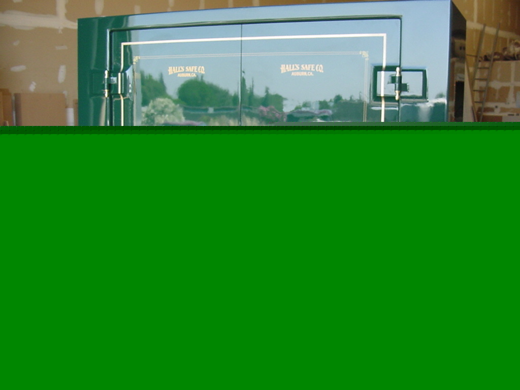 Beautiful gun safes, double door, wood interiors etc.