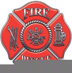 Firefighter decal reflective 12