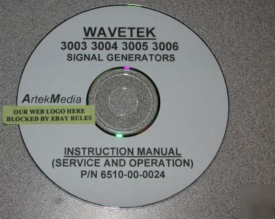 Wavetek 3003 3004 3005 3006 service & ops manual