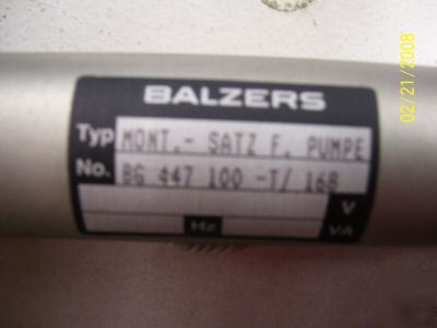 New balzers test leak bg 447 100 t/168